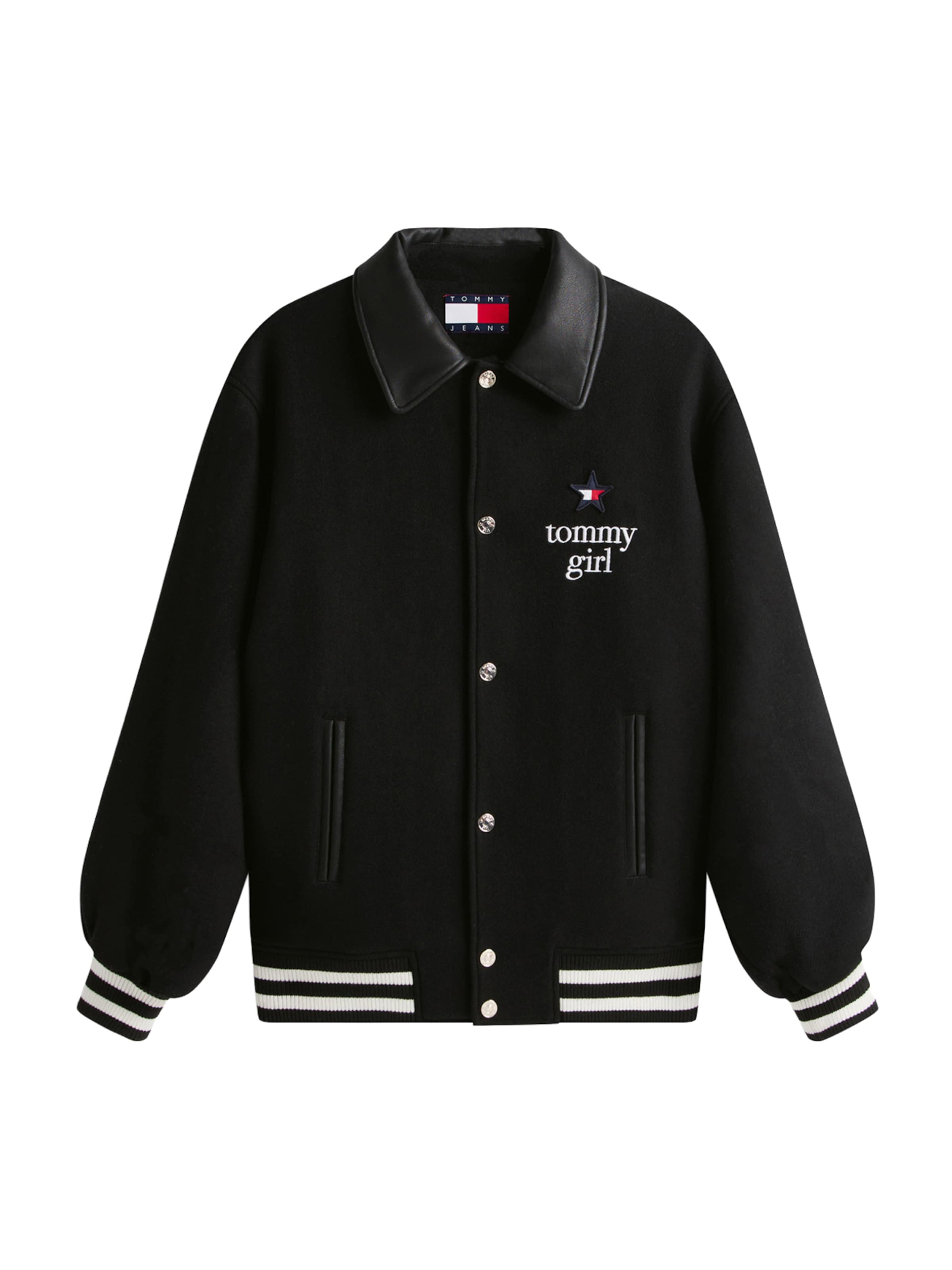 Tommy Jeans Overgangsjakke i sort: forside