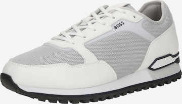 BOSS - Sapatilhas baixas 'Parkour-L' em bege: frente