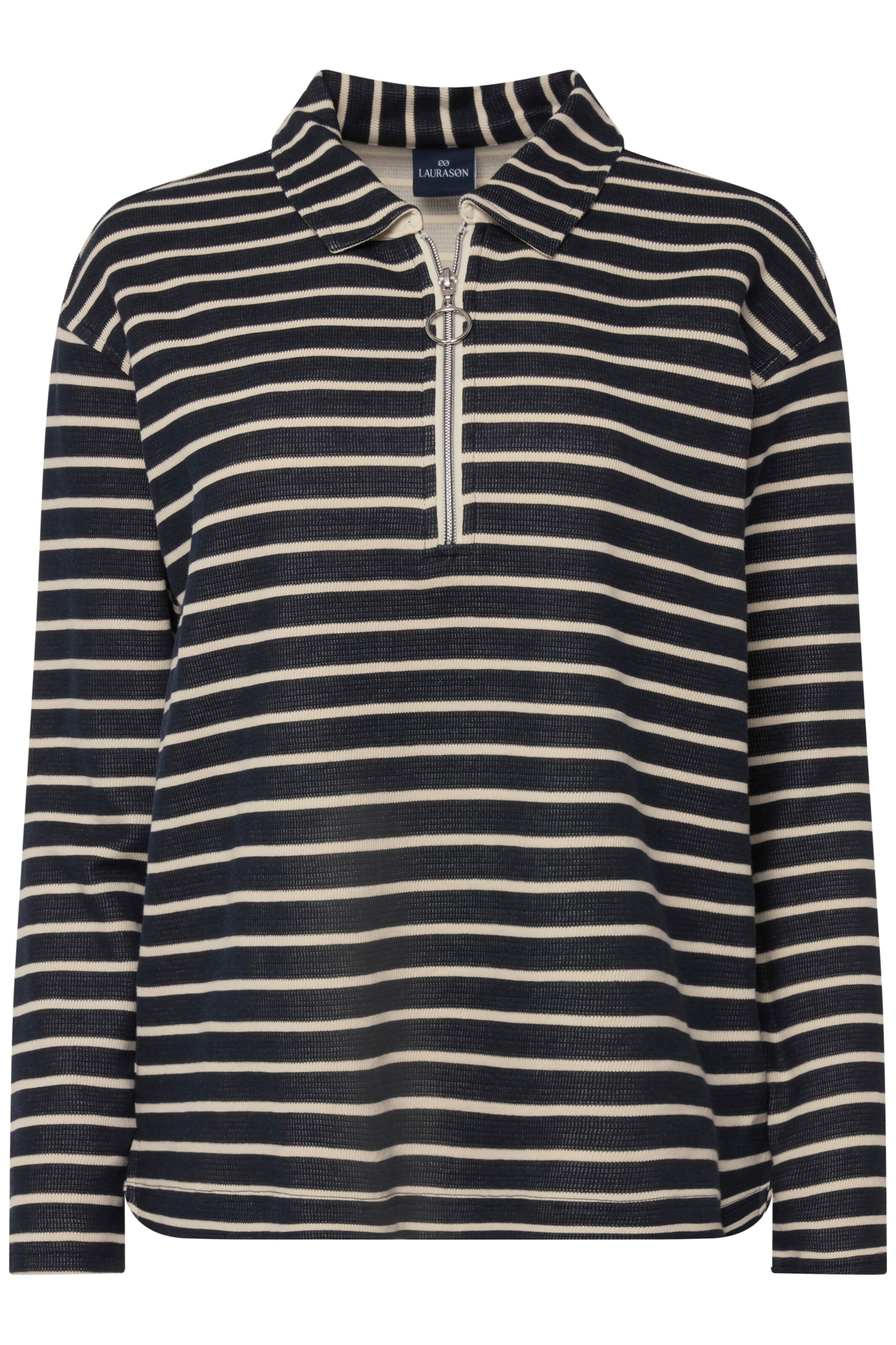 LAURASØN Sweatshirt in Zwart: voorkant