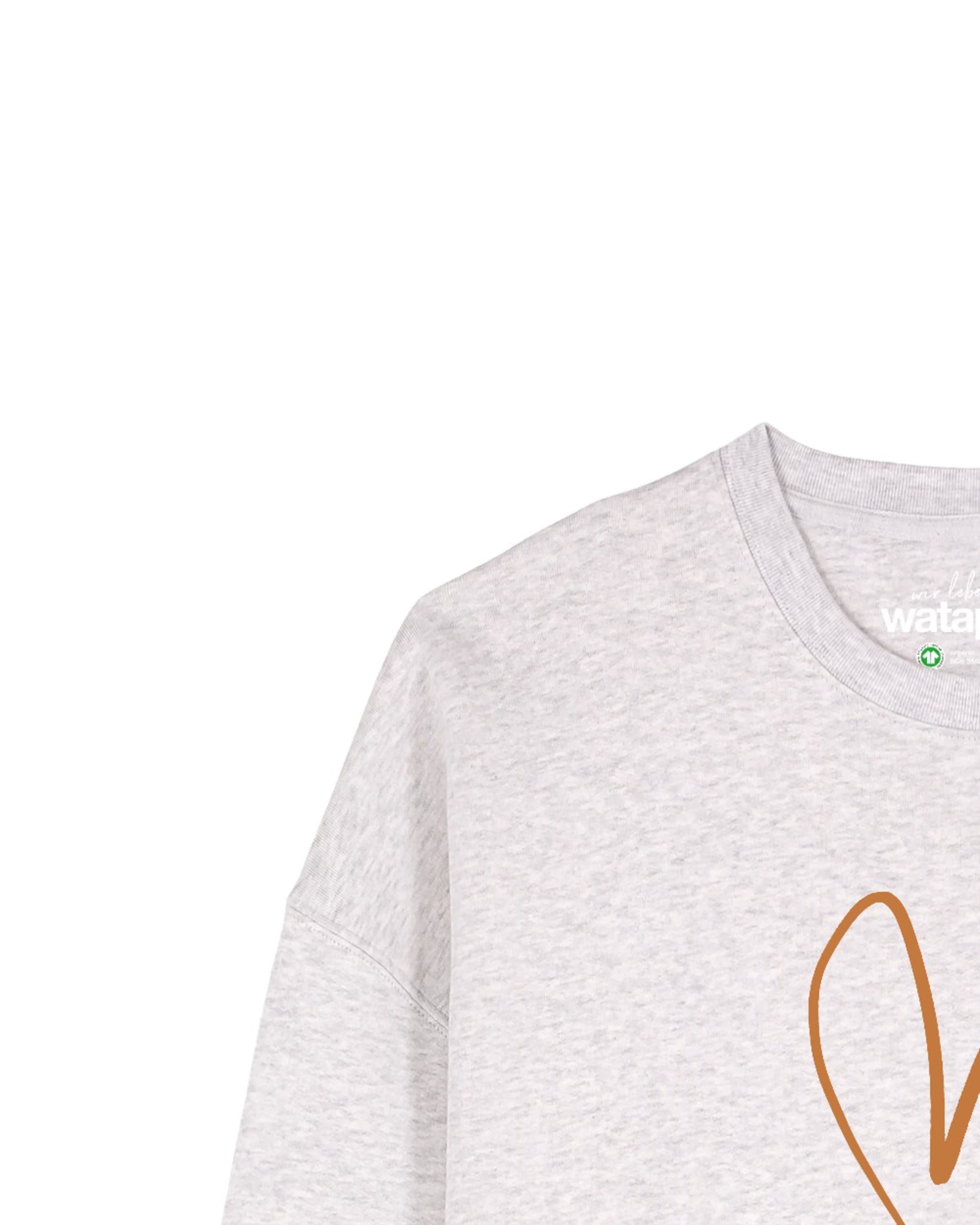 Watapparel Sweatshirt 'Self love ' in Grey