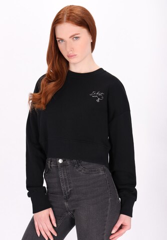 Felpa di DreiMaster Vintage in nero: frontale