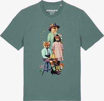 Watapparel Shirt ' Fancy Fox ' in Green: front