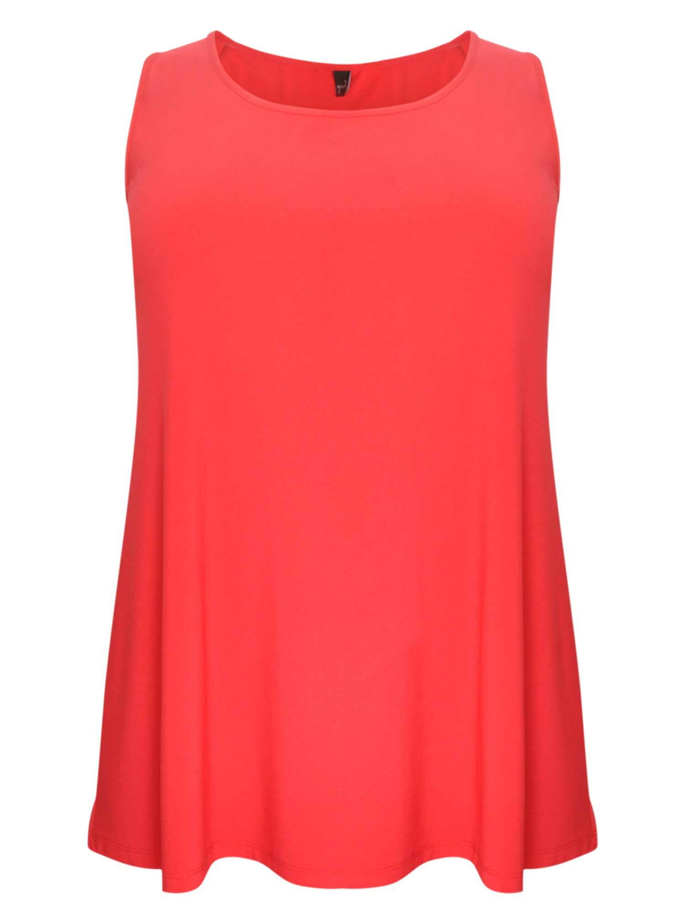 YOEK Top 'DOLCE' in Rood: voorkant