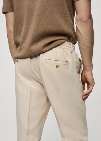 MANGO MAN Regular Pantalon 'Delave' in Beige