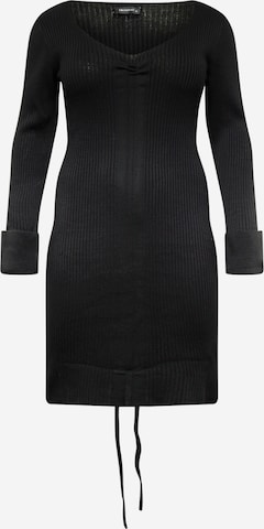 Trendyol Curve Knitted dress in Black: front