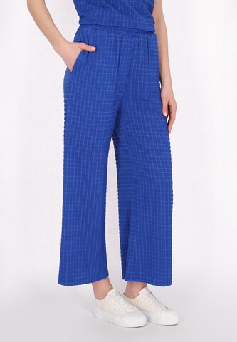 usha BLUE LABEL Wide leg Pants in Blue: front