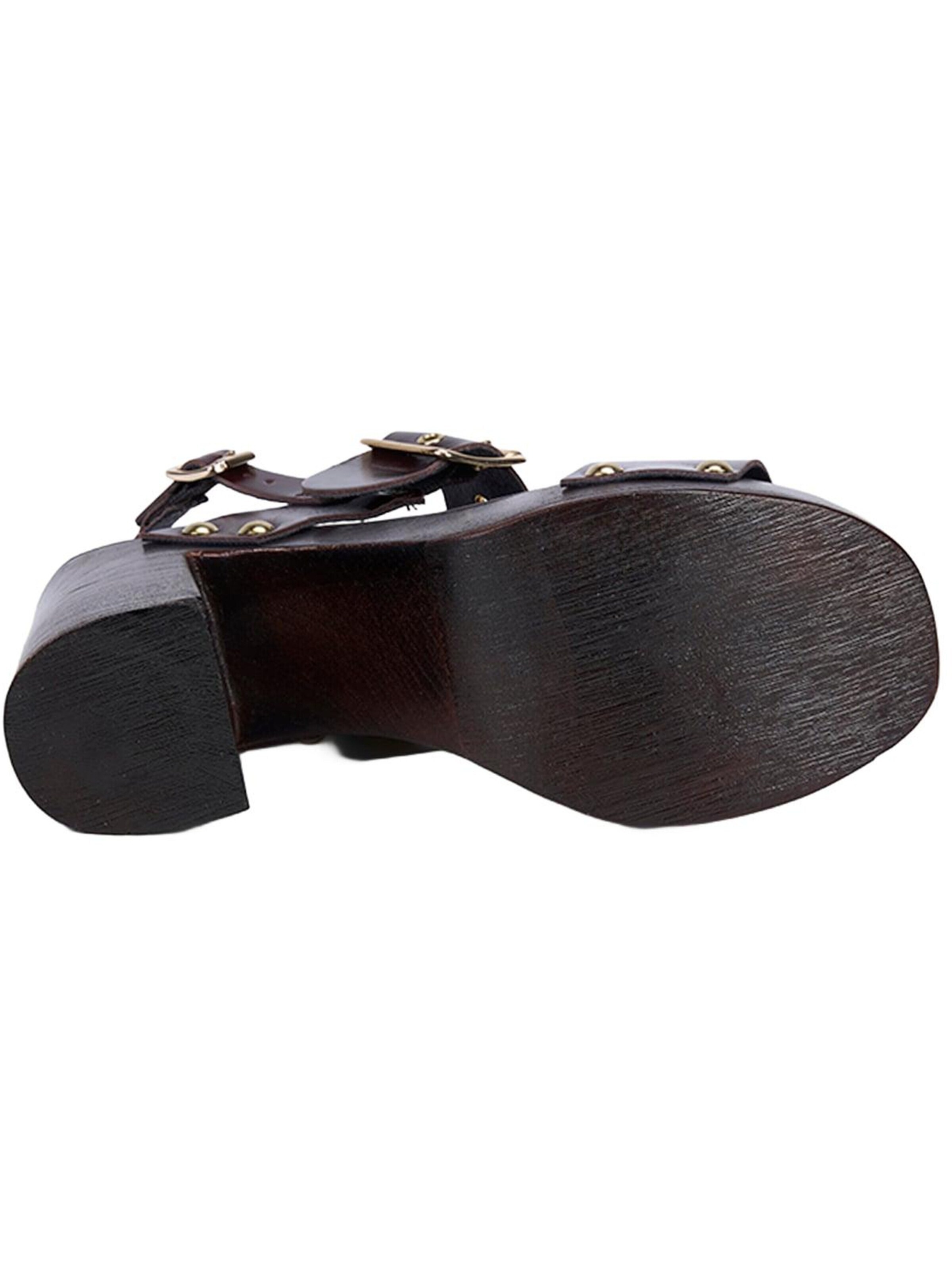 Desa Sandalen met riem 'Plateau-Sandalen' in Bruin