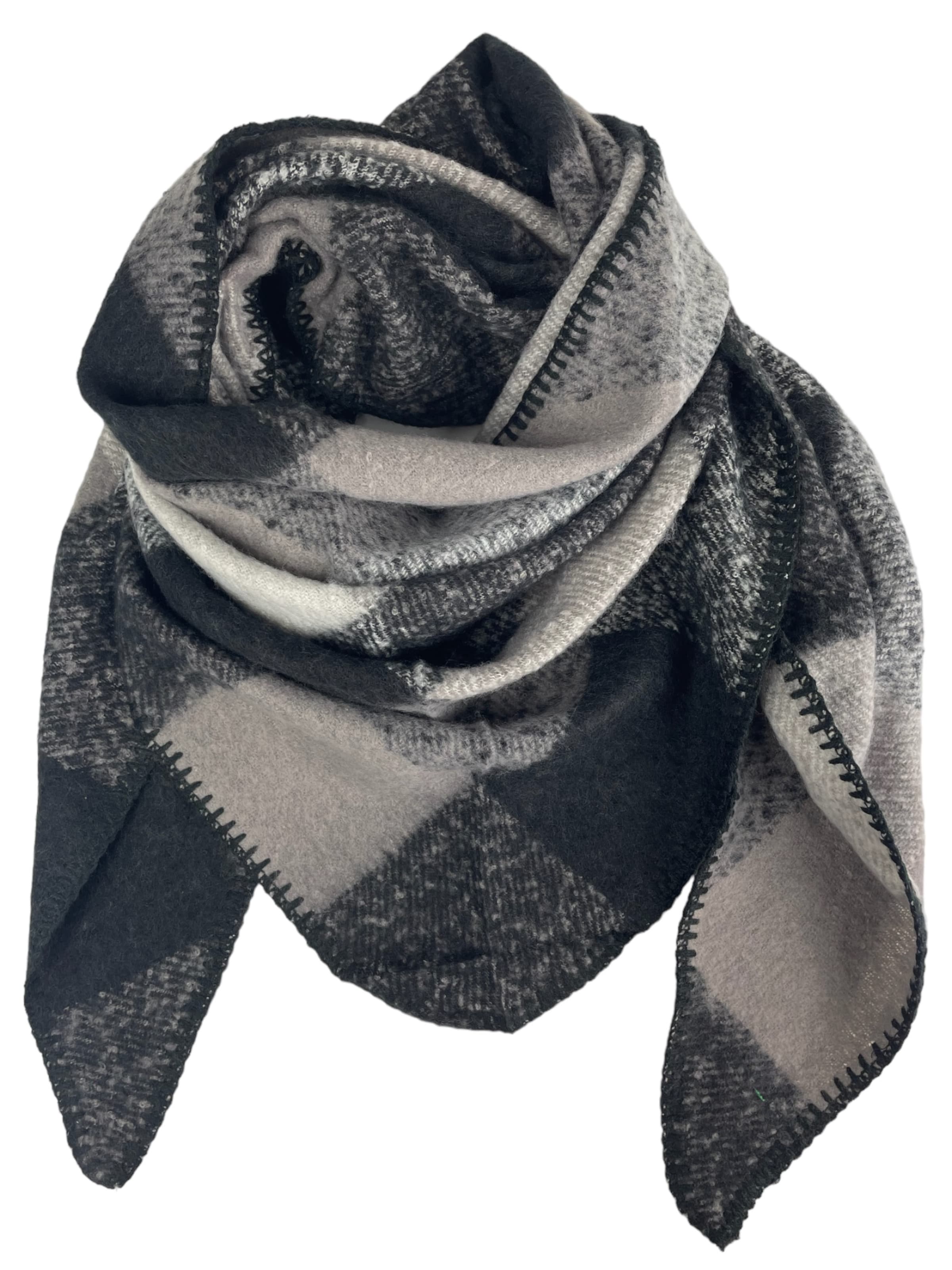 Kumixi Oversized Scarf 'Dreiecksschal' in Grey: front