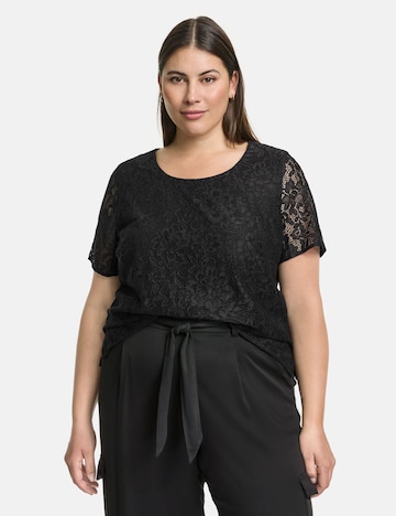 SAMOON Blouse in Black: front