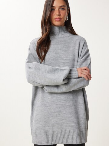 Pull-over Happiness İstanbul en gris : devant