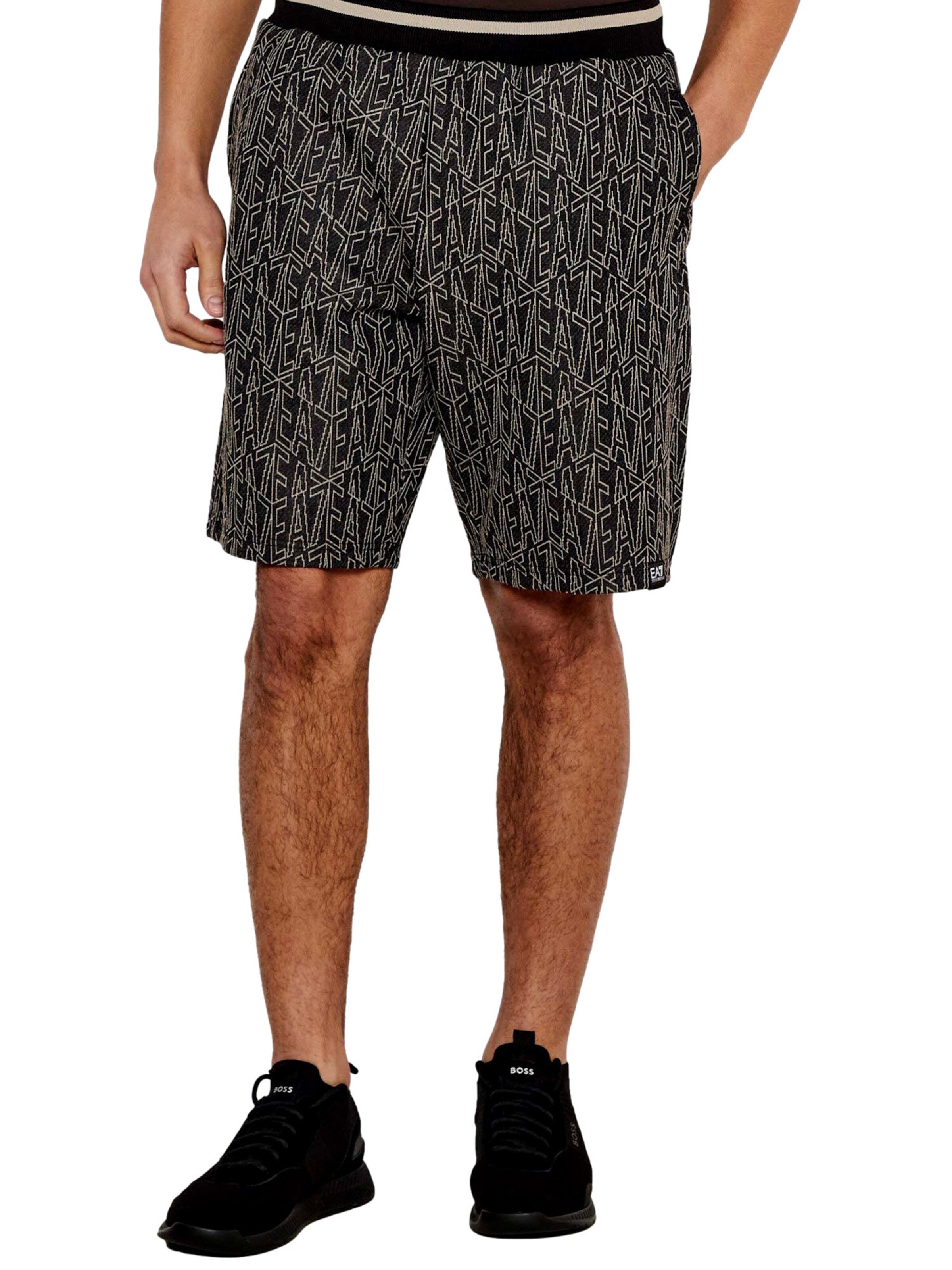 EA7 Emporio Armani Regular Broek in Zwart: voorkant