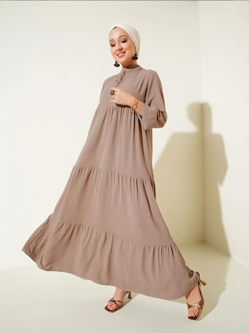 Bigdart - Vestido em castanho: frente