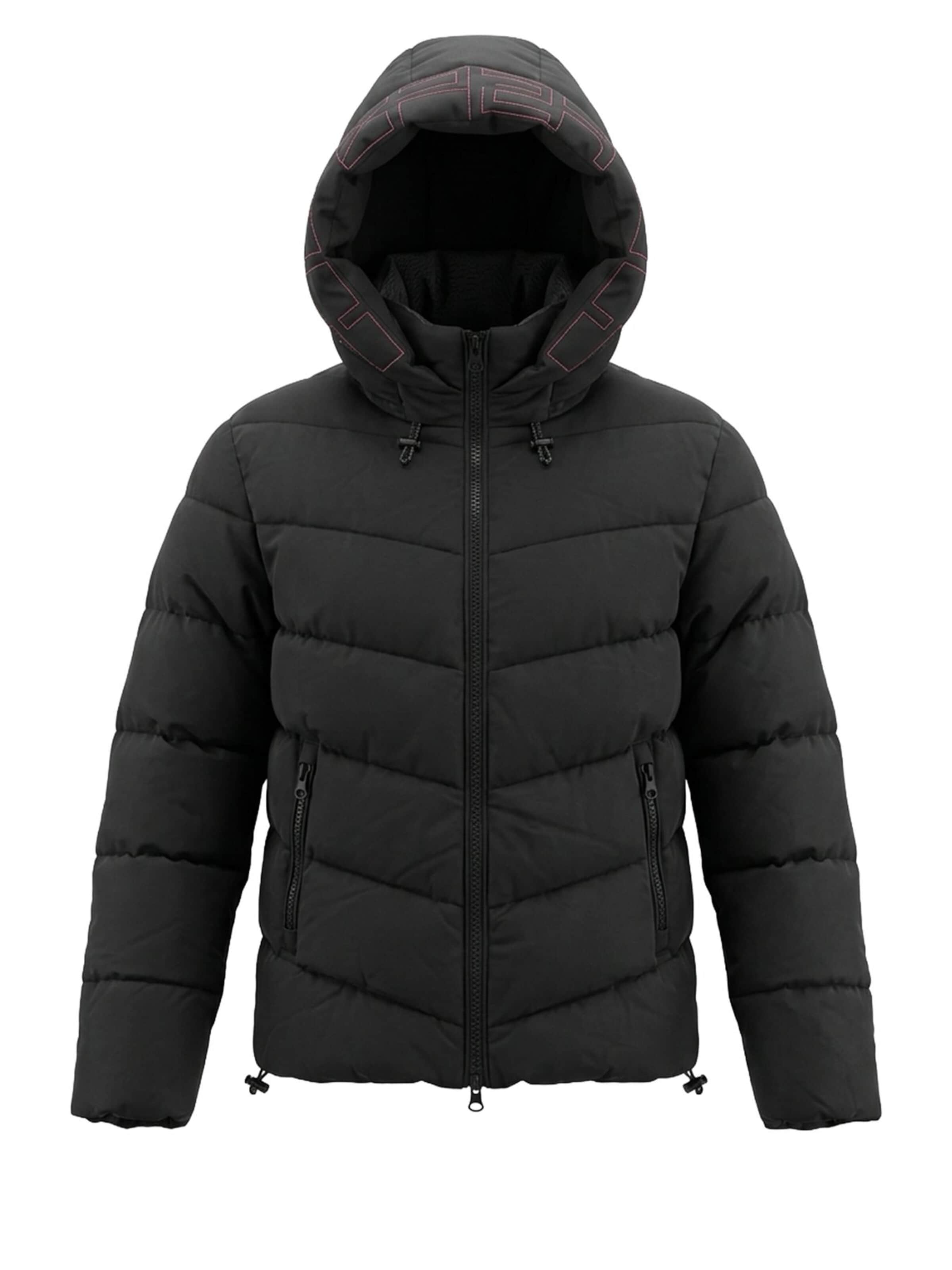 Yakuza Winter Jacket '3RD V02' in Black: front