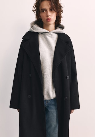 Pull&Bear Přechodný kabát – černá