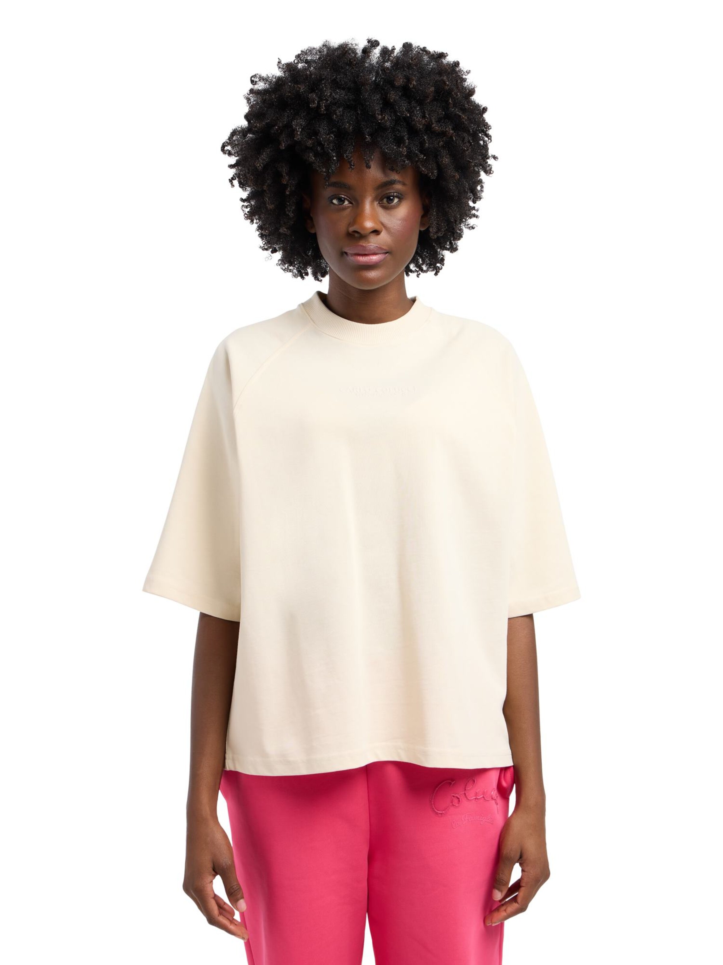 Carlo Colucci T-Shirt 'Drovandi' in Beige