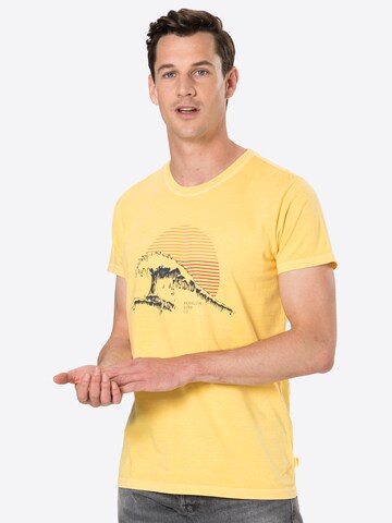 T-Shirt Revolution en jaune : devant