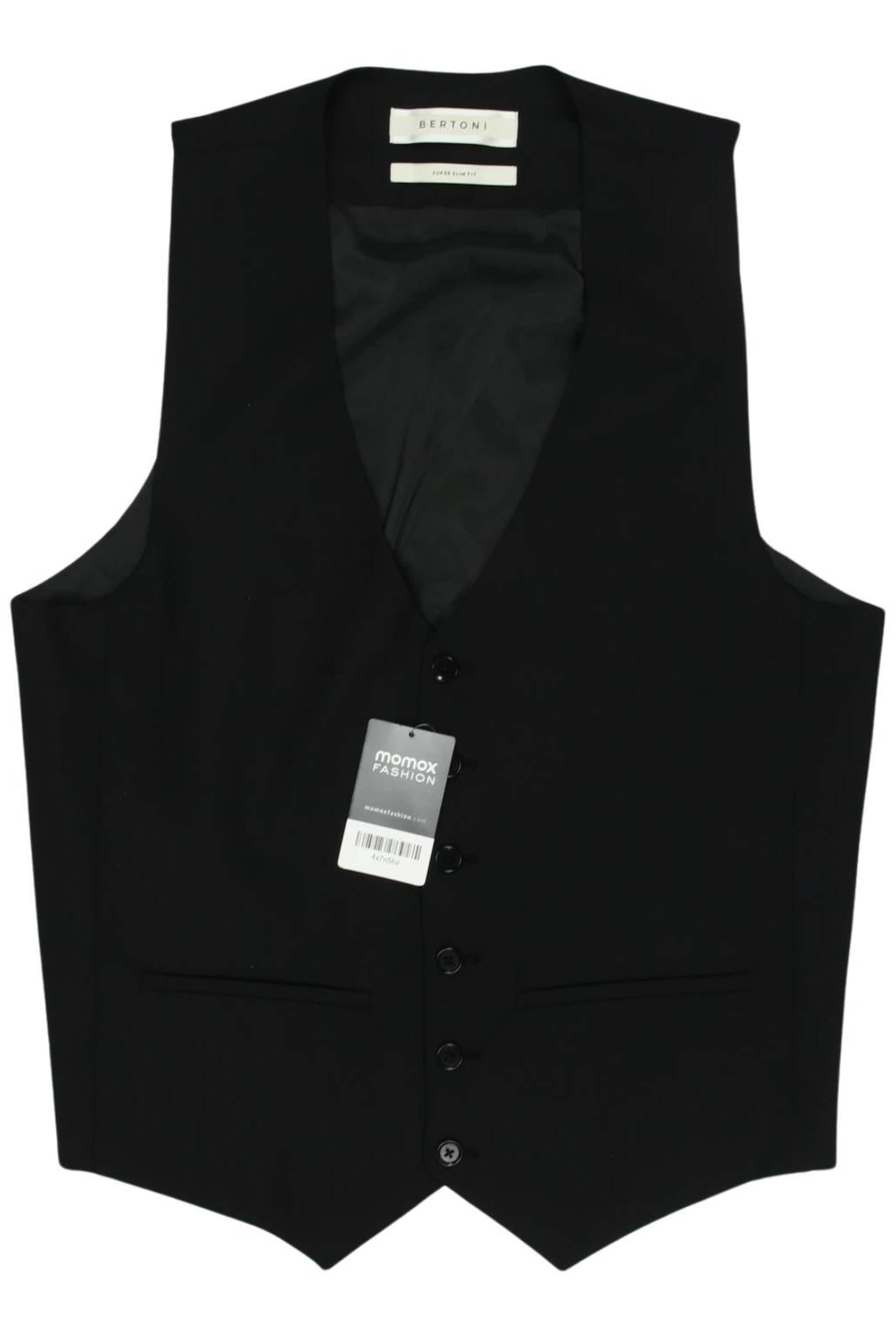 Bertoni Vest in M-L in Black: front