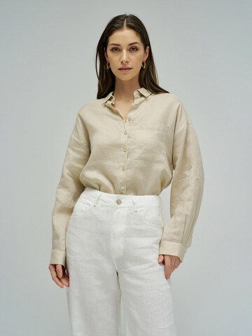 Salsa Jeans Blouse in Beige: voorkant