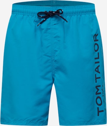 Shorts de bain 'Jeremy' TOM TAILOR en bleu : devant