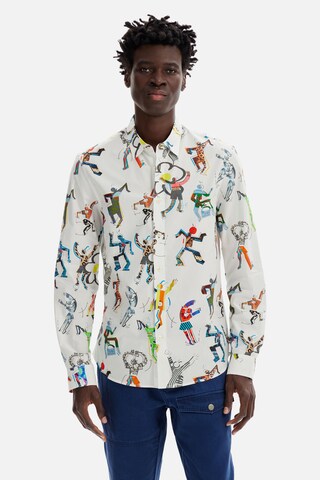 Desigual Regular fit Button Up Shirt 'Dancing' in Mixed colors: front