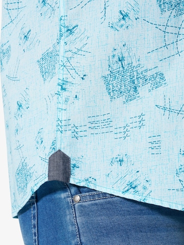 Jan Vanderstorm Comfort Fit Hemd 'Toste' in Blau