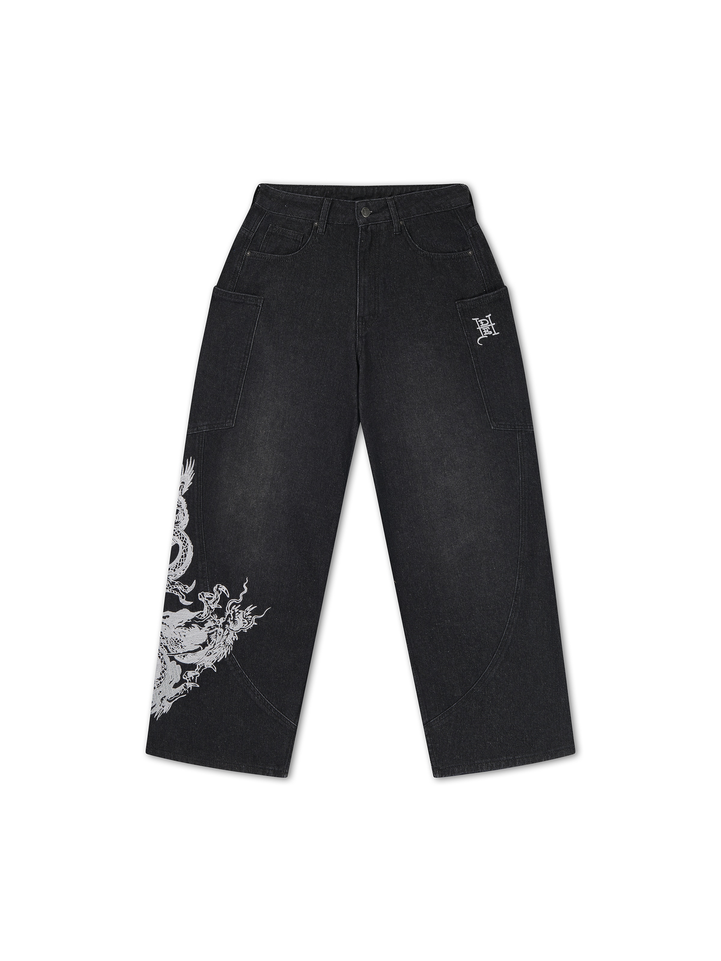 Ed Hardy Jeans i 25-26 i sort / hvid, Produktvisning