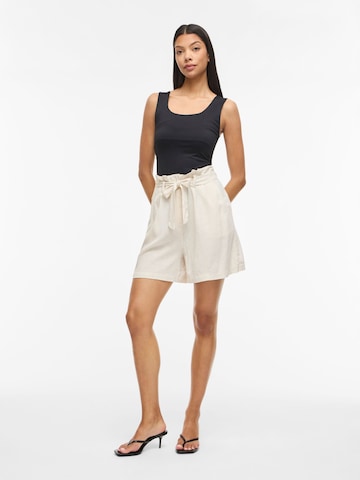VILA - Pierna ancha Pantalón plisado 'VILineena' en beige