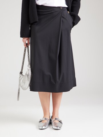 Gonna 'ALCANO' di Max Mara Leisure in nero: frontale