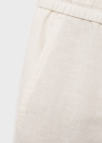 MANGO MAN Regular Pleat-Front Pants 'Romelino' in White