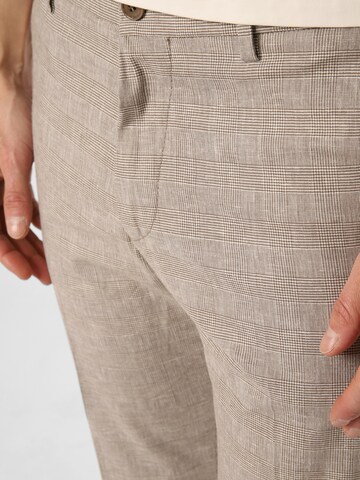 DRYKORN Slim fit Pleated Pants 'Ajend' in Beige