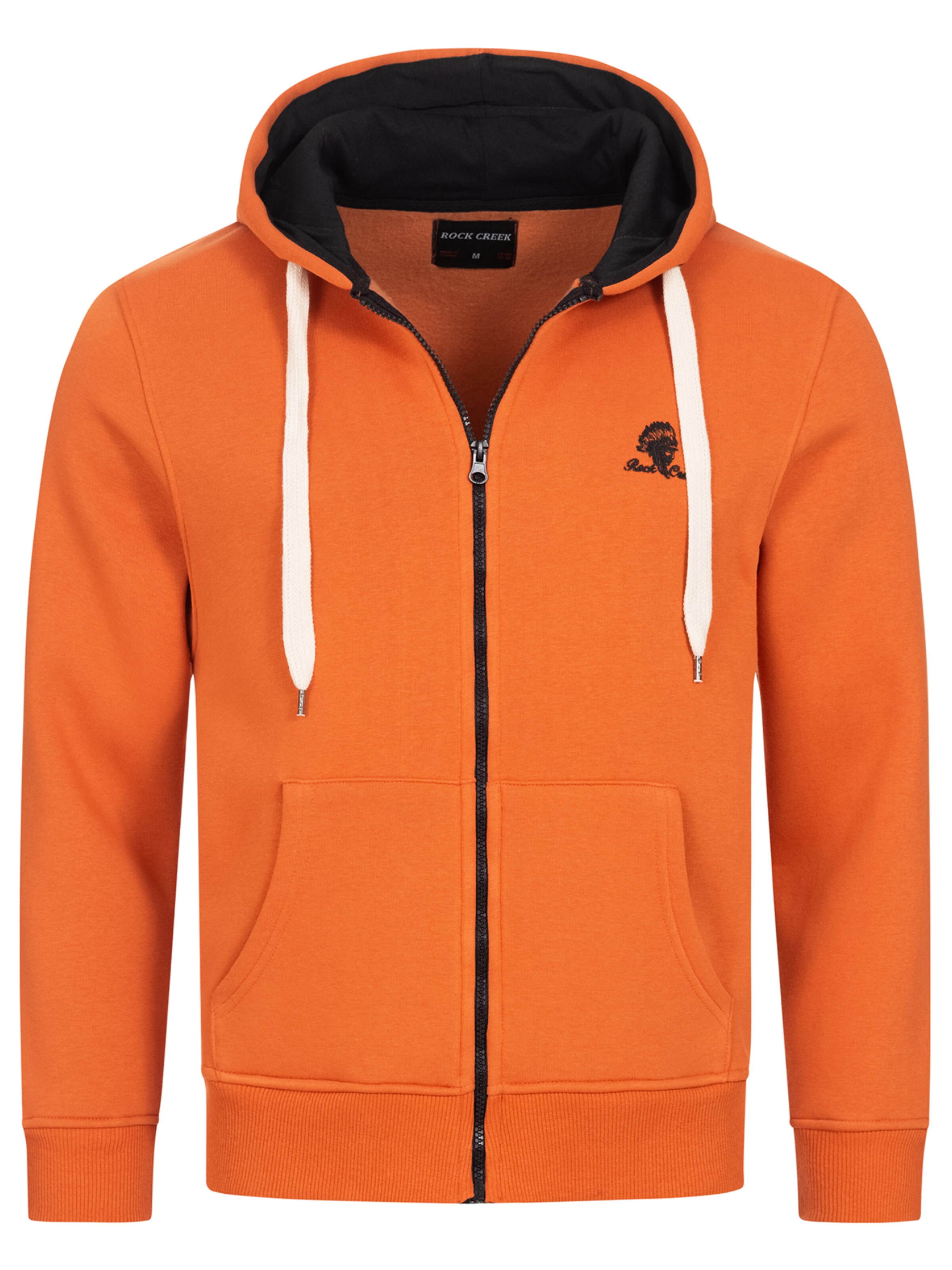 Rock Creek Sweatjacke in Orange: Vorderseite