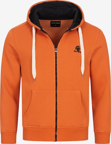 Rock Creek Zip-Up Hoodie in Orange: front