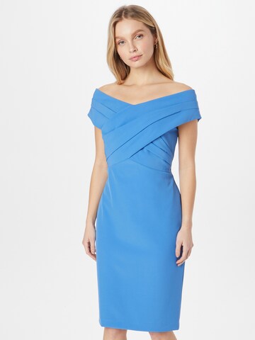 Robe de cocktail 'IRENE' Lauren Ralph Lauren en bleu : devant