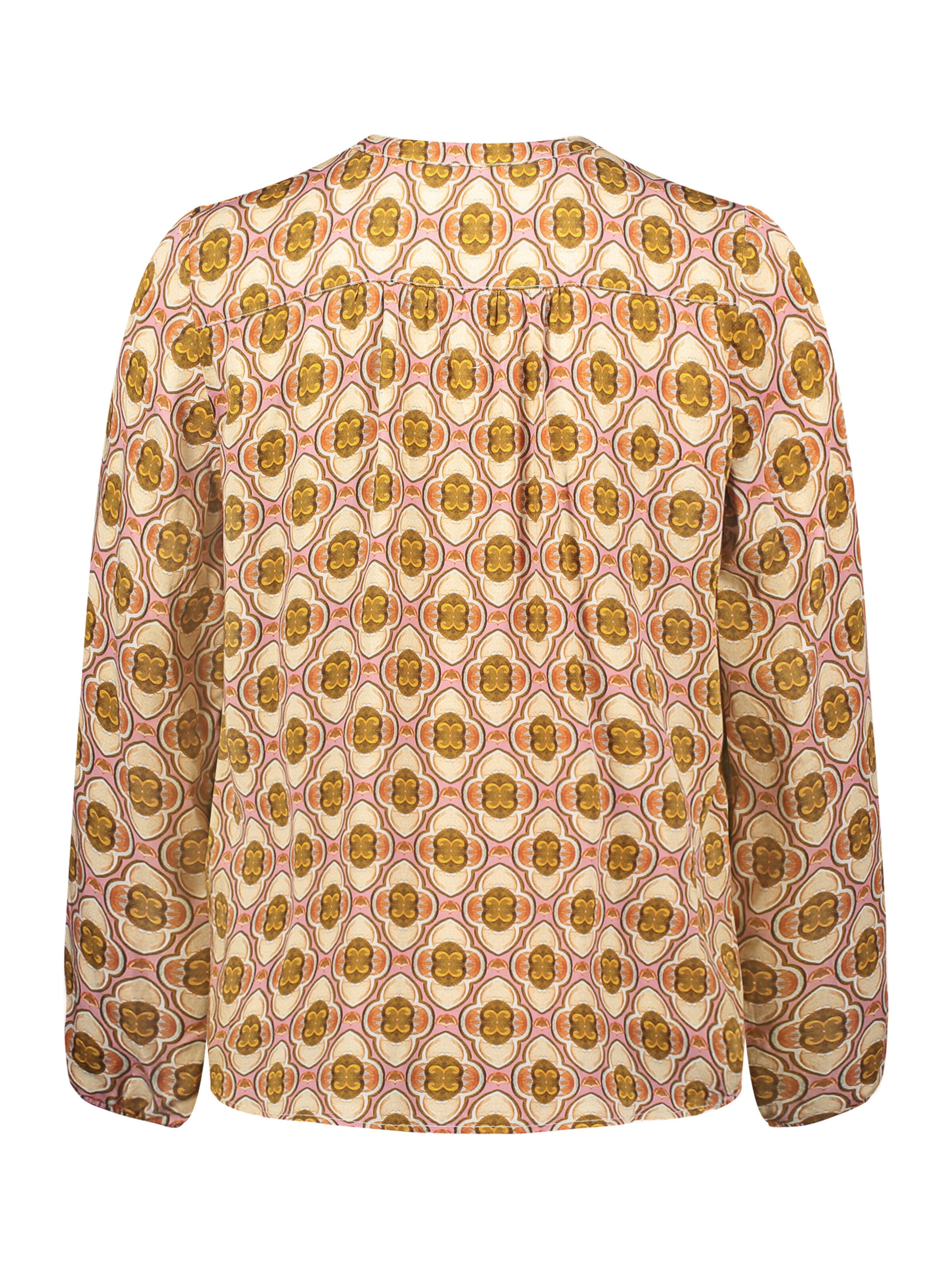 Cartoon Casual-Bluse mit Knöpfen in Braun