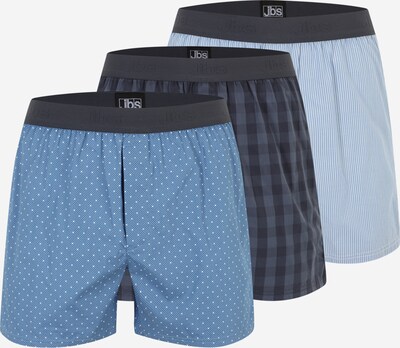 jbs Boxers en bleu marine / bleu-gris / bleu clair / blanc, Vue avec produit