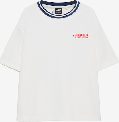Pull&Bear Paita 'STWD COMMUNITY PLAYER' koossa XS värissä laivastonsininen / punainen / valkoinen, Tuotenäkymä