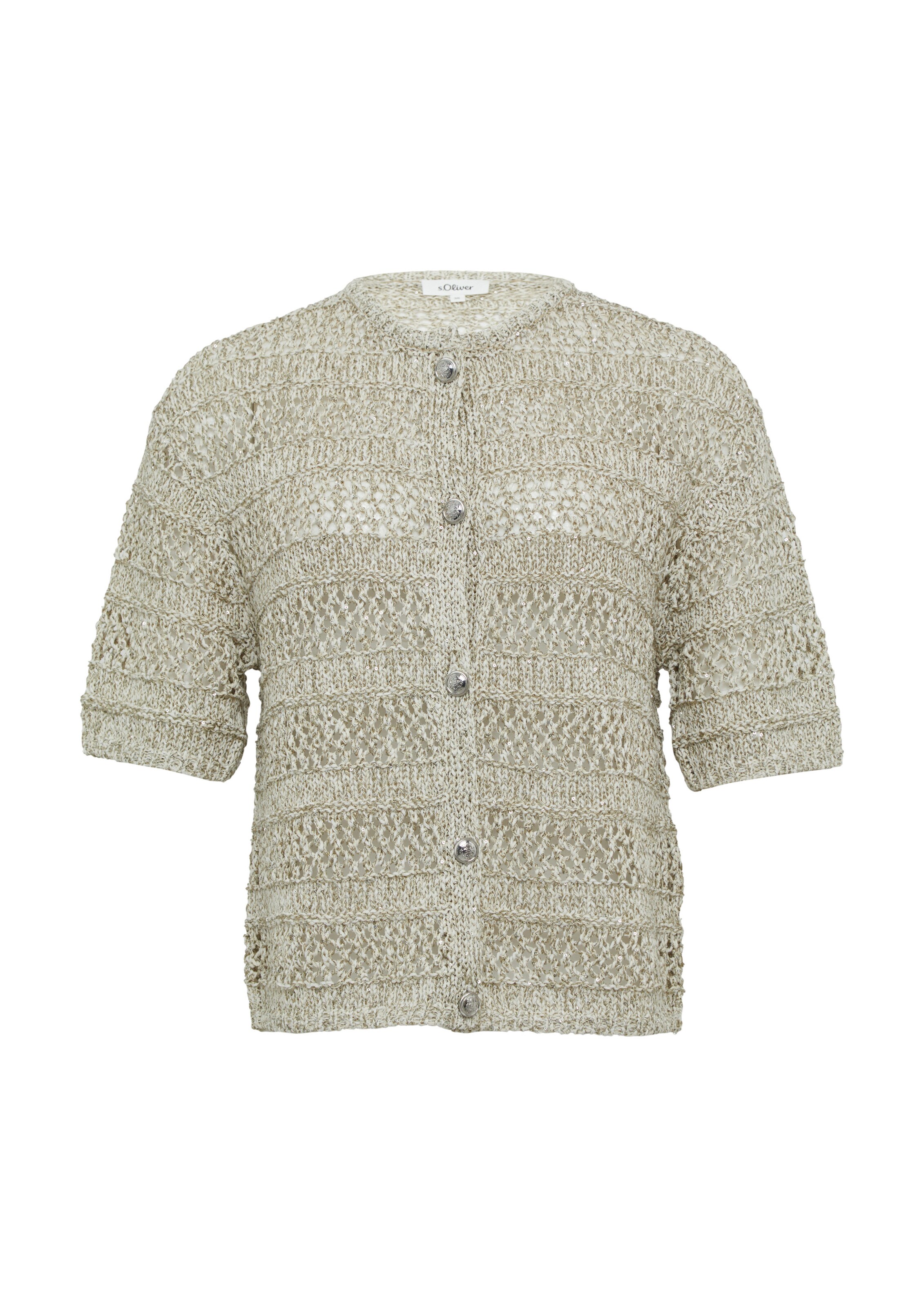 Cardigan s.Oliver en marron : devant