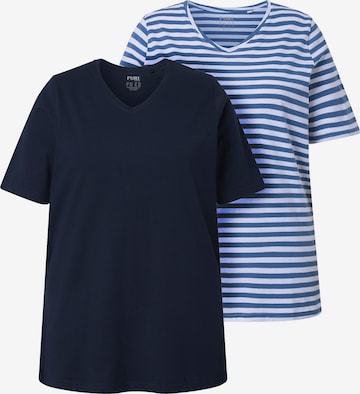 Ulla Popken Shirt in Blau: Vorderseite