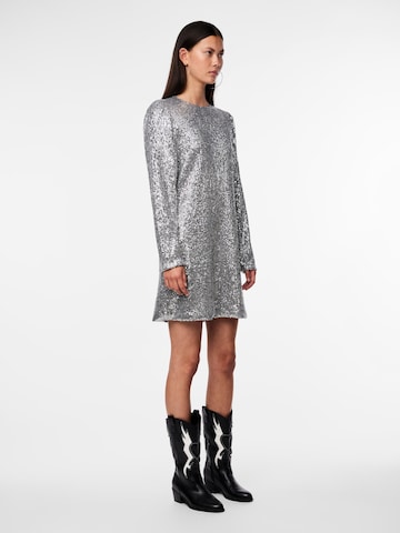 PIECES Kleid 'NIRI' in Silber