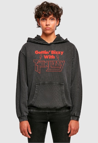 Sweat-shirt 'Thin Lizzy - Gettin Bizzy' Merchcode en noir : devant