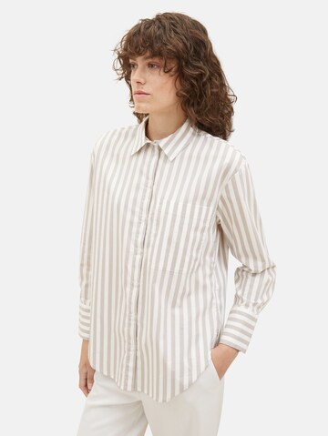 TOM TAILOR Bluse in Weiß