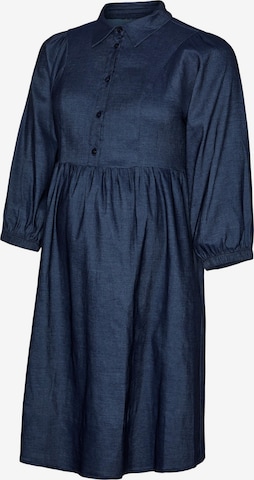 MAMALICIOUS - Vestido camisero 'MLNami' en azul: frente