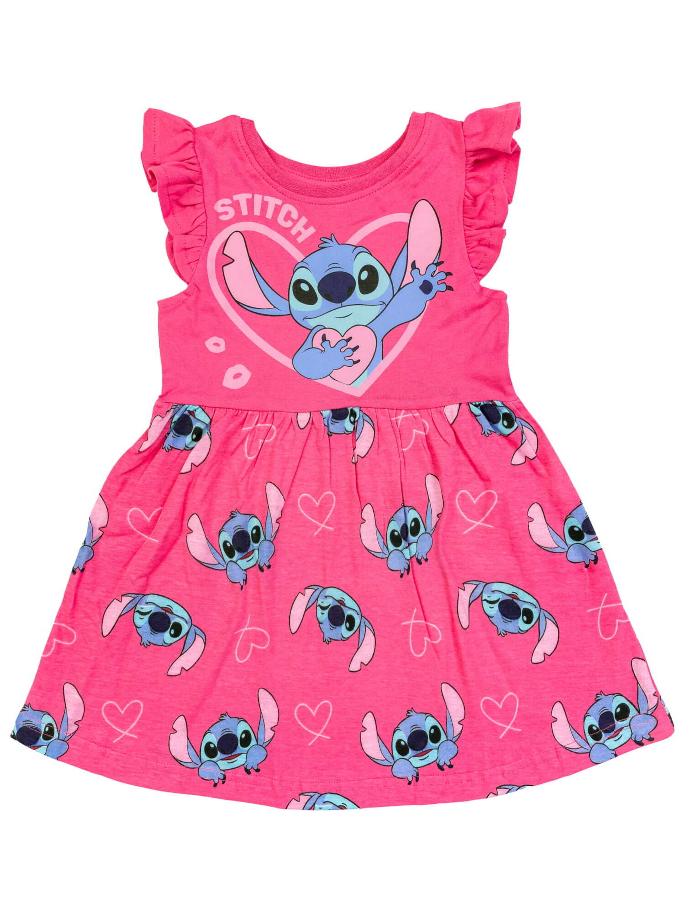 DISNEY Jurk 'Lilo & Stitch' in Roze: voorkant