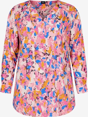 Zizzi Blouse 'MIA' in Pink: front