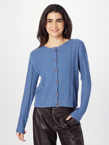 Yerse Knit Cardigan 'RAHEL' in Blue: front