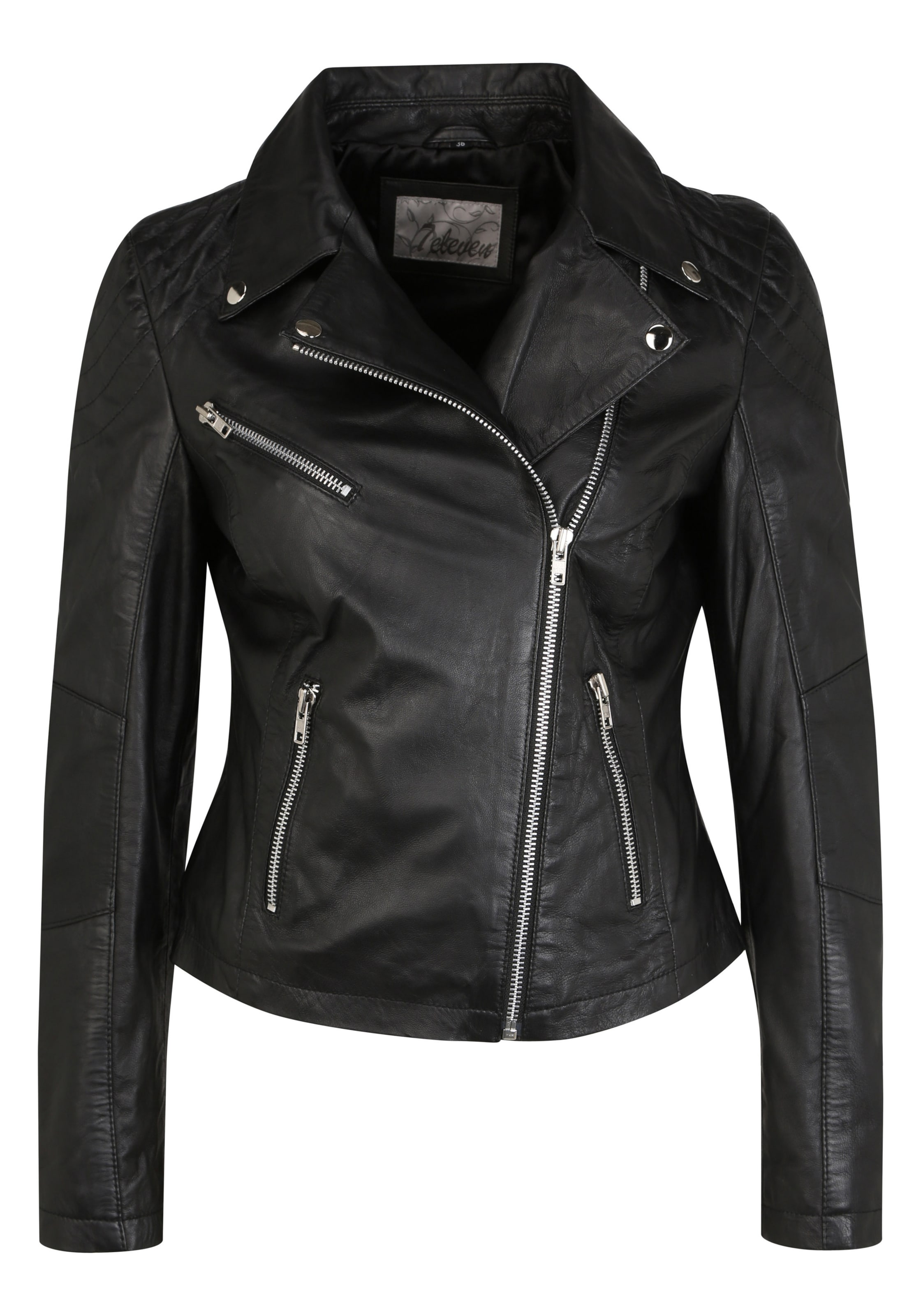 7ELEVEN Übergangsjacke in Schwarz: Vorderseite