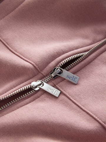 self. Zip-Up Hoodie in Purple