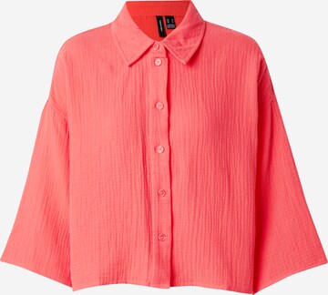 Camicia da donna 'NATALI' di VERO MODA in rosso: frontale