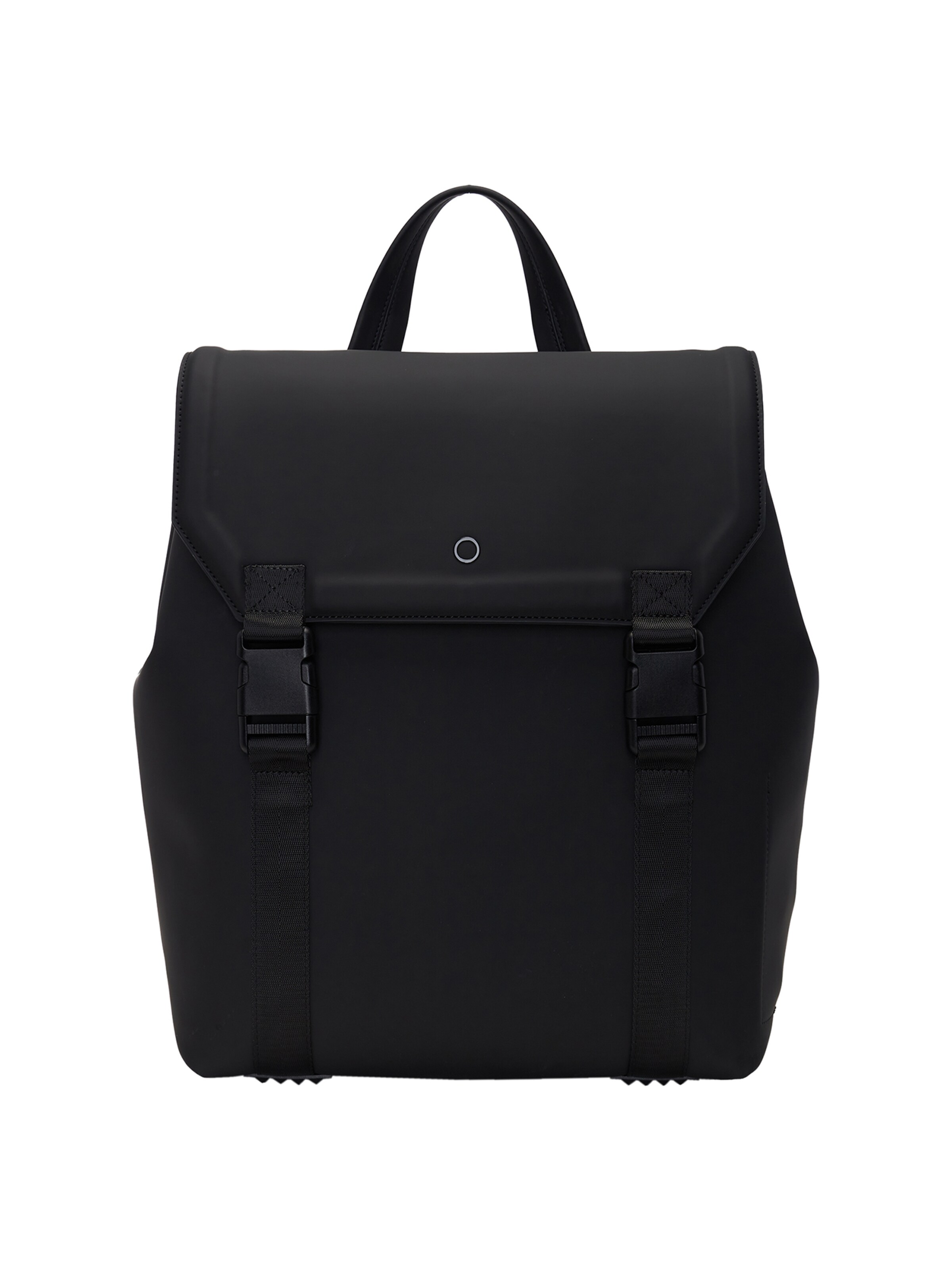 O bag Backpack in Black: front
