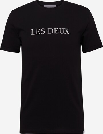 T-Shirt Les Deux en noir : devant